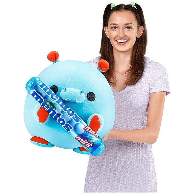 ZURU SNACKLES MENTOS MINT HIPPO 14-INCH PLUSH