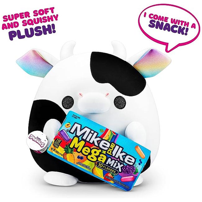 ZURU SNACKLES MIKE&IKE BERRY COW 14-INCH PLUSH