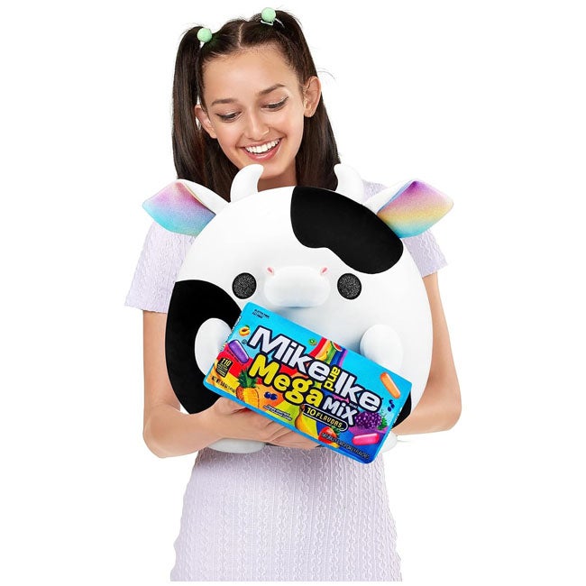 ZURU SNACKLES MIKE&IKE BERRY COW 14-INCH PLUSH