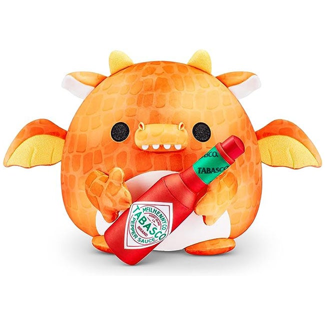 ZURU SNACKLES TABASCO RED PEPPER DRAGON 14-INCH PLUSH
