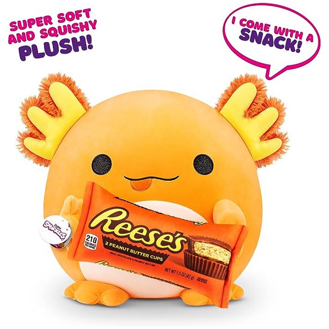 ZURU SNACKLES REESES AXOLOTL 14-INCH PLUSH