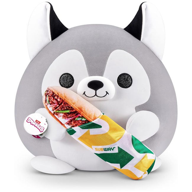 ZURU SNACKLES SUBWAY HUSKY 14-INCH PLUSH