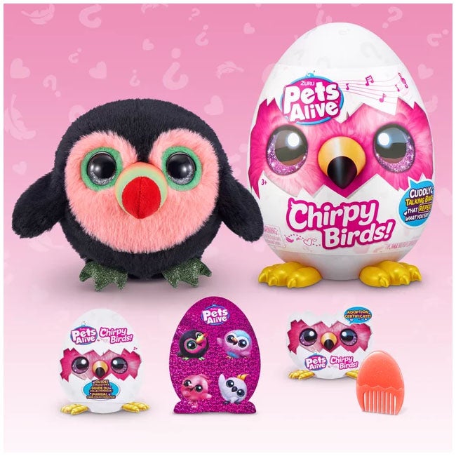 ZURU PETS ALIVE SERIES 1 CHIRPY BIRDS INTERACTIVE PET