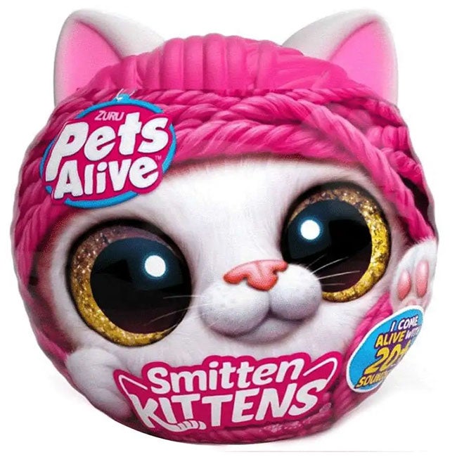 ZURU PETS ALIVE SMITTEN KITTEN INTERACTIVE PLUSH