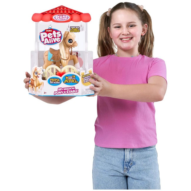 ZURU PETS ALIVE MY MAGICAL PONY AND STABLE INTERACTIVE TOY