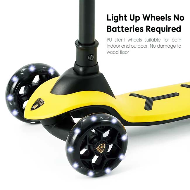 LAMBORGHINI FOLDABLE SCOOTER-YELLOW